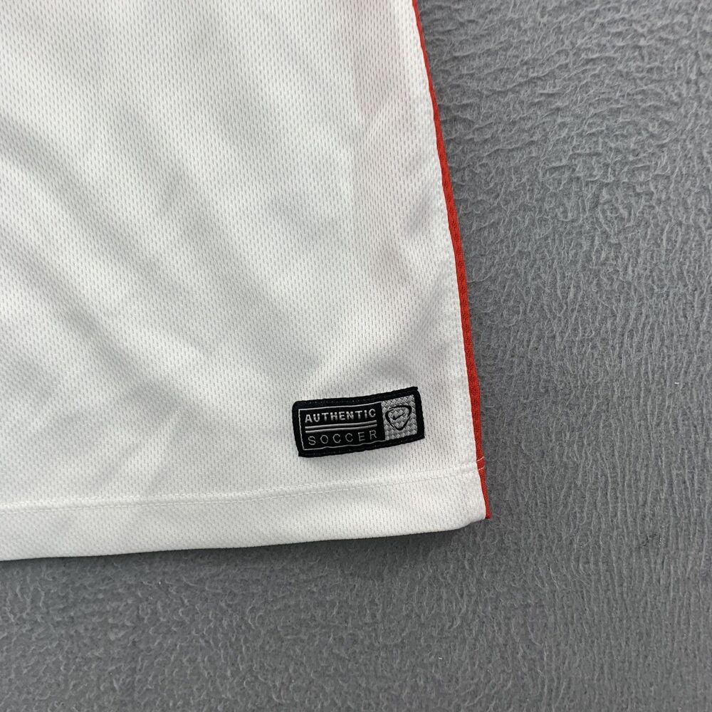 United States Soccer Shirt Womens Medium White Red Blue Nike Dri Fit Training - Picture 2 of 12